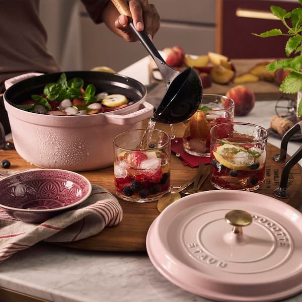 staub Cast Iron 4 qt. Round Porcelain-Enameled Cast Iron Dutch