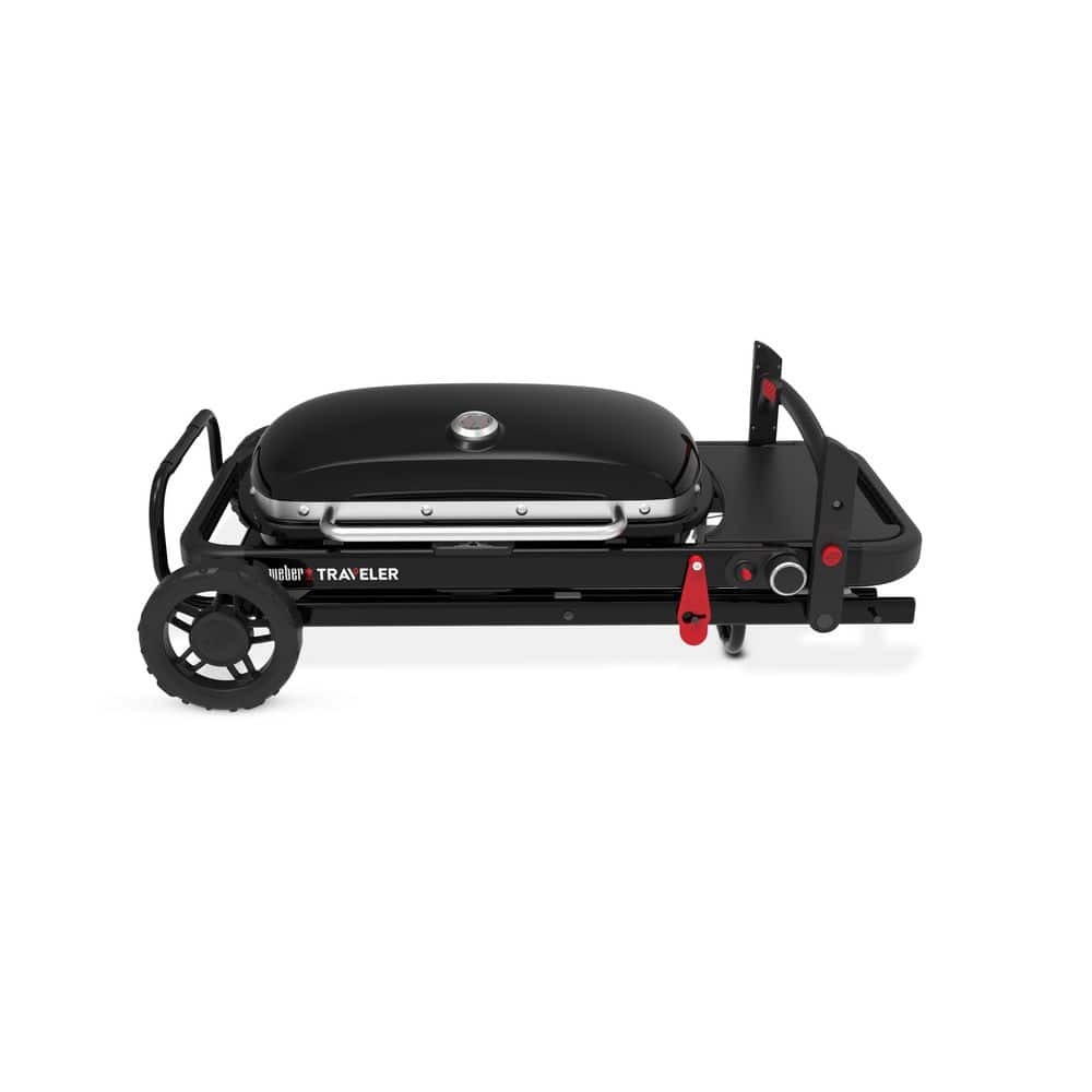 Traveler 40 in. Portable Propane Gas Grill in Black - Thumbnail 2