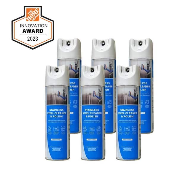 16.5 oz. Aerosol Spray Stainless Steel Cleaner and Polish (6-Pack)