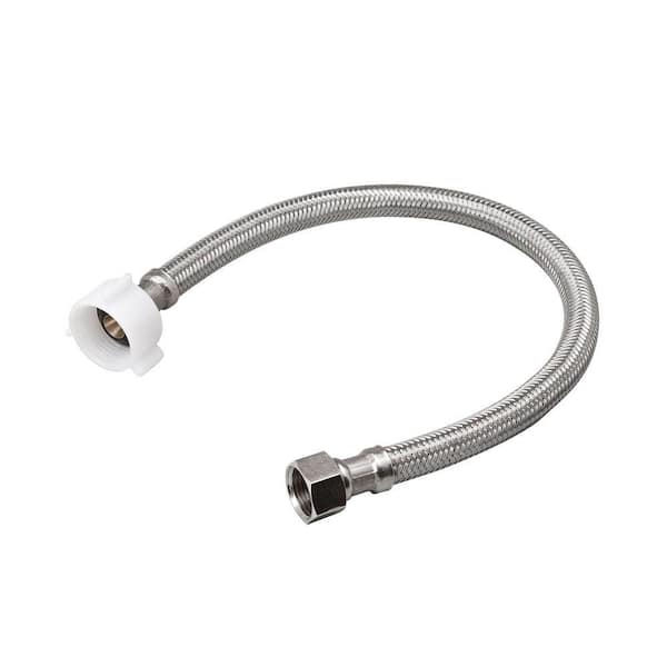 Unbranded 3/8 in. OD x 7/8 in. Ball Cock Thread x 9 in. Stainless-Steel Braided Toilet Supply Line