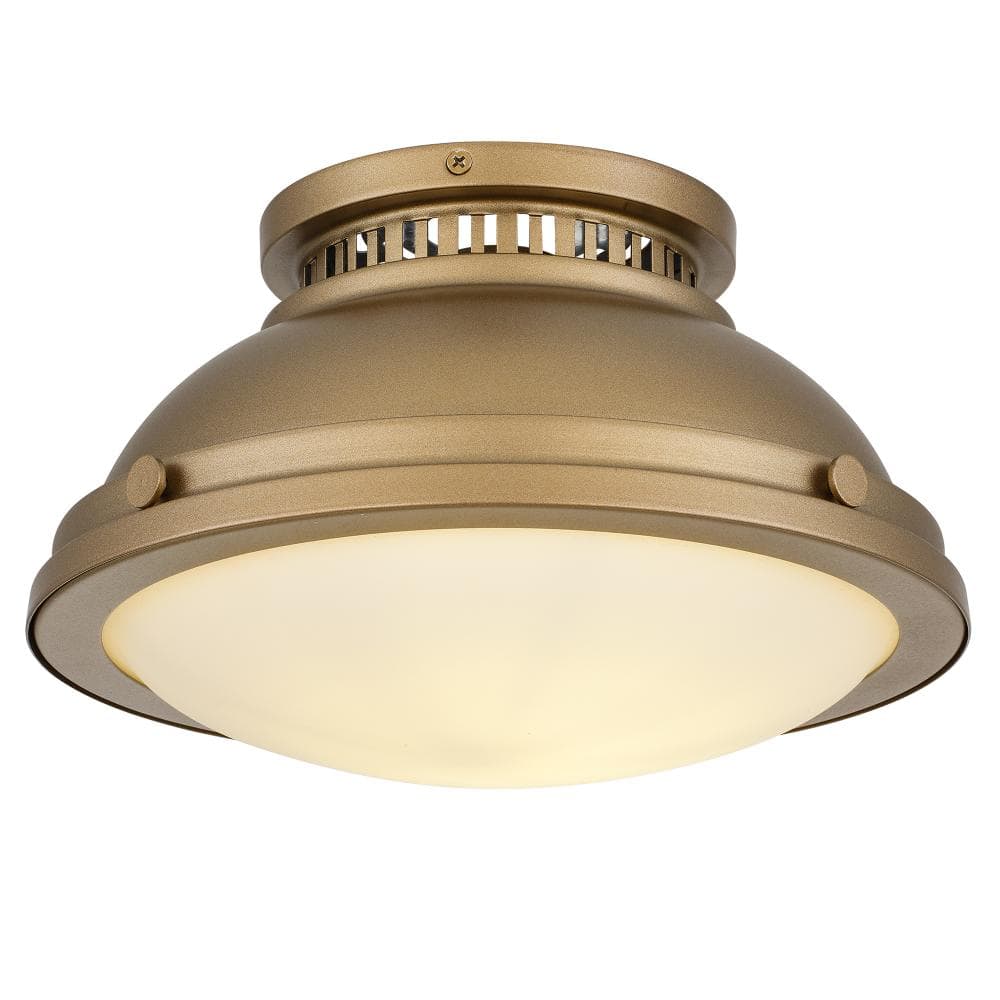 1-Light 11-in Polished Brass Flush Mount price history on PriceWatchPro