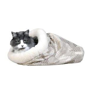 Kitty Crinkle Sack 15 in. x 18 in. Tan Cat Bed