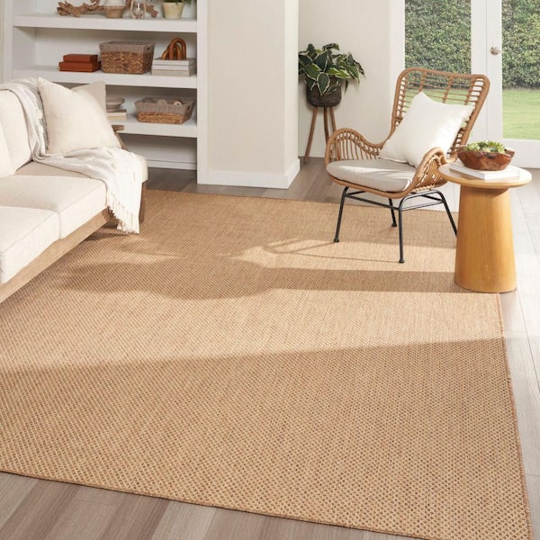 Courtyard Jute 9 ft. x 12 ft. All-over design Contemporary Area Rug