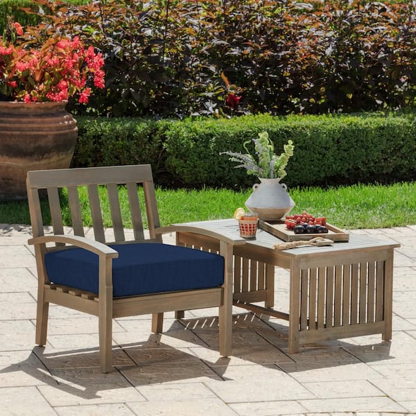 Arden Selections Sapphire Leala Outdoor Deep Seat Cushion Set, Blue