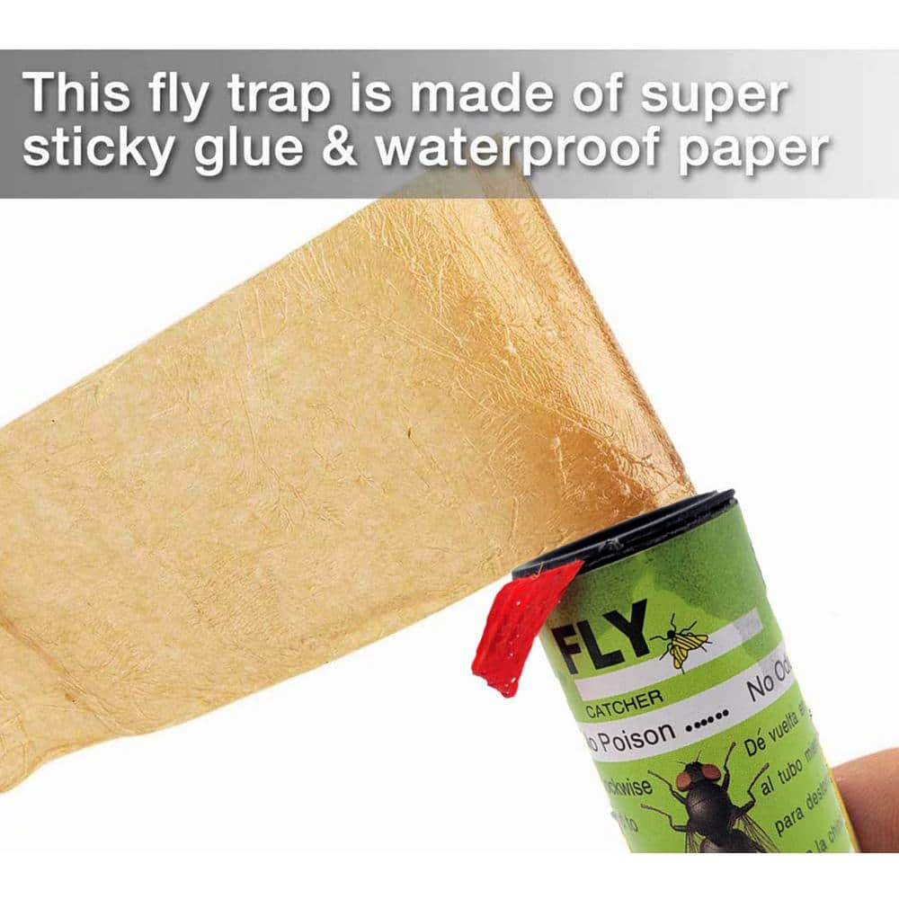 Yellow Sticky Insects, Flies, Gnats Strips Catcher Trap (32Pieces