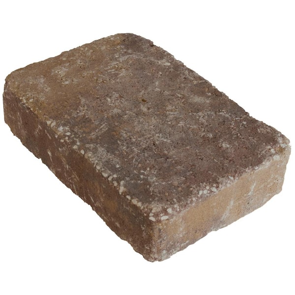 Valestone Hardscapes Marseilles 10.5 in. x 7 in. x 2.25 in. Toscana Tan/Brown/Charcoal Concrete Paver