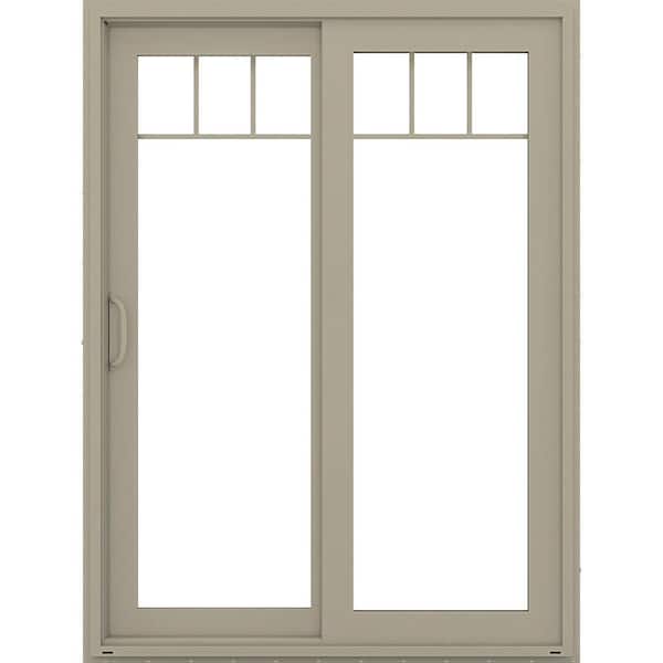 V4500 60x80 Right-Hand Low-E Desert Sand Vinyl Double Prehung Patio Door