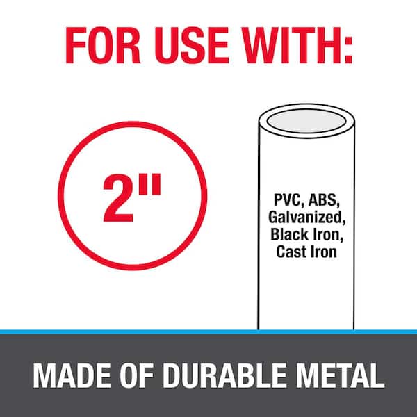 2 in. Plastic Coated Galvanized DWV Pipe Hanger