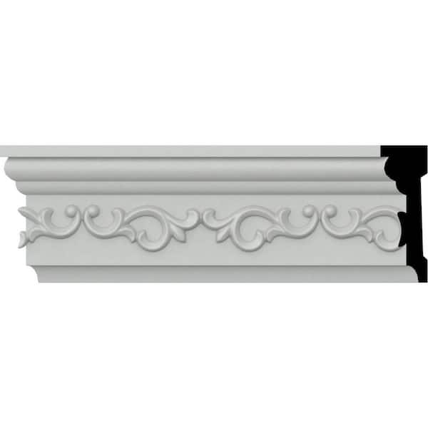 1-1/4 in. x 3-5/8 in. x 94-1/2 in. Polyurethane Versailles Chair Rail Moulding