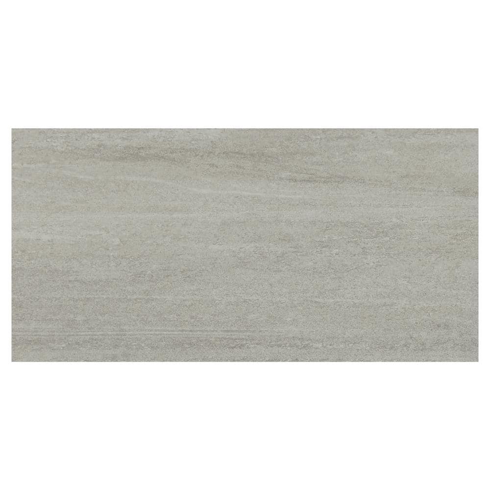 Daltile Nova Falls 12 In X 24 In Gray Porcelain Floor And Wall Tile Sample Np101224sam1p6 The Home Depot