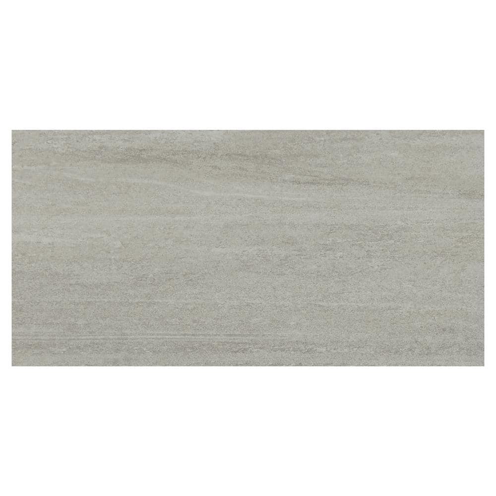 Daltile Nova Falls 12 in. x 24 in. Gray Porcelain Floor and Wall Tile