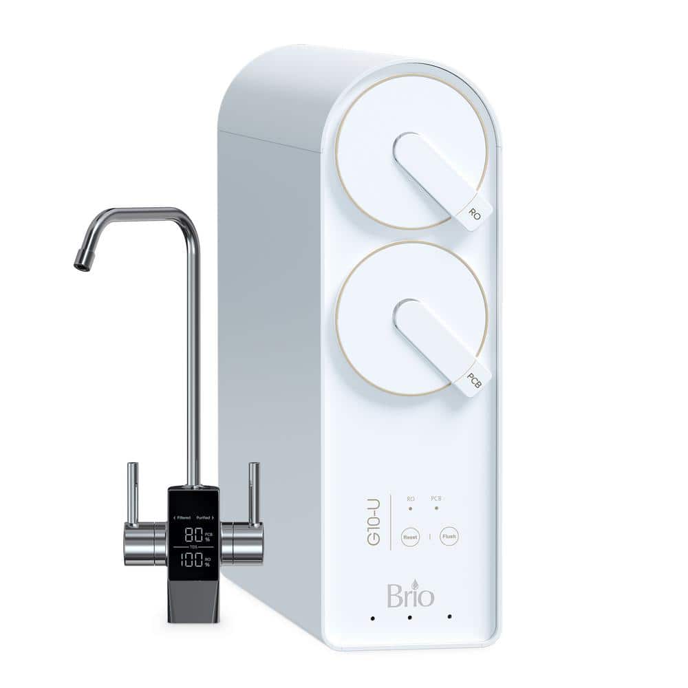 G10-U Reverse Osmosis Water Filtration System with Smart Faucet, 500 GPD, 2:1 Pure to Drain, 5-in-2 Filtration