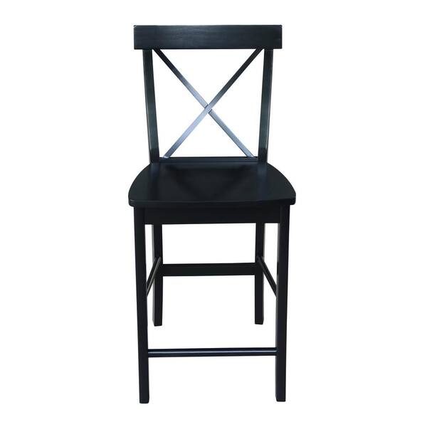 Black x back online counter stools