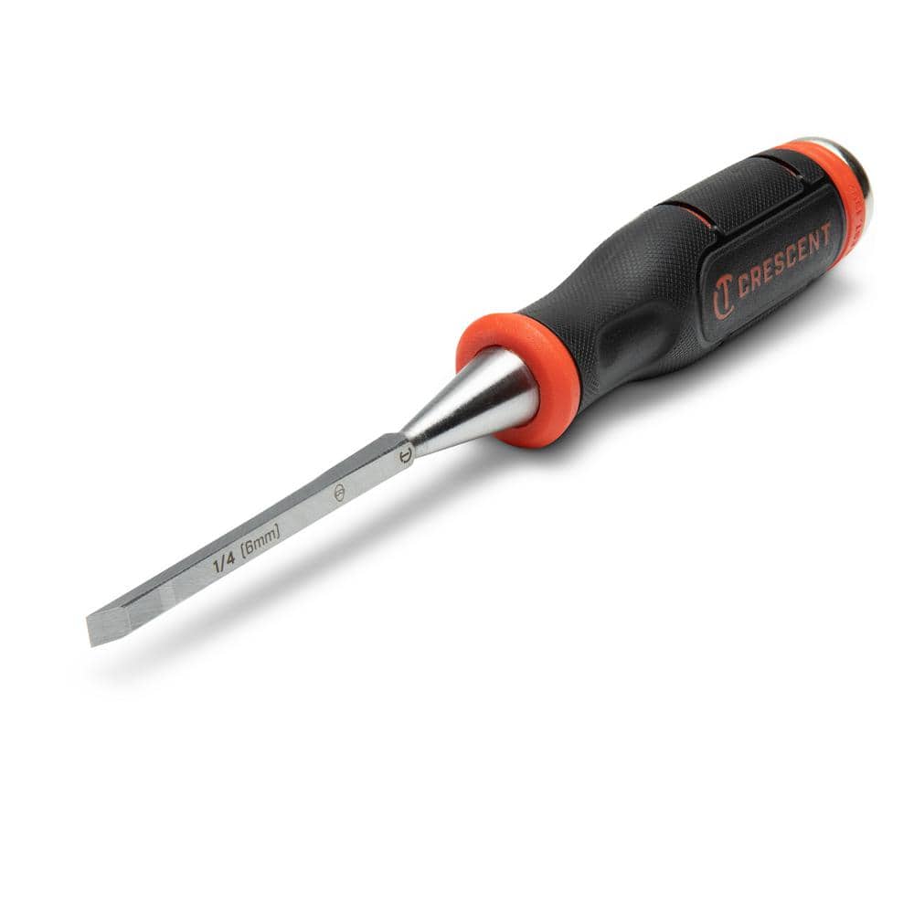 Crescent 1/4 in. Wood Chisel with Grip and Striking End Cap