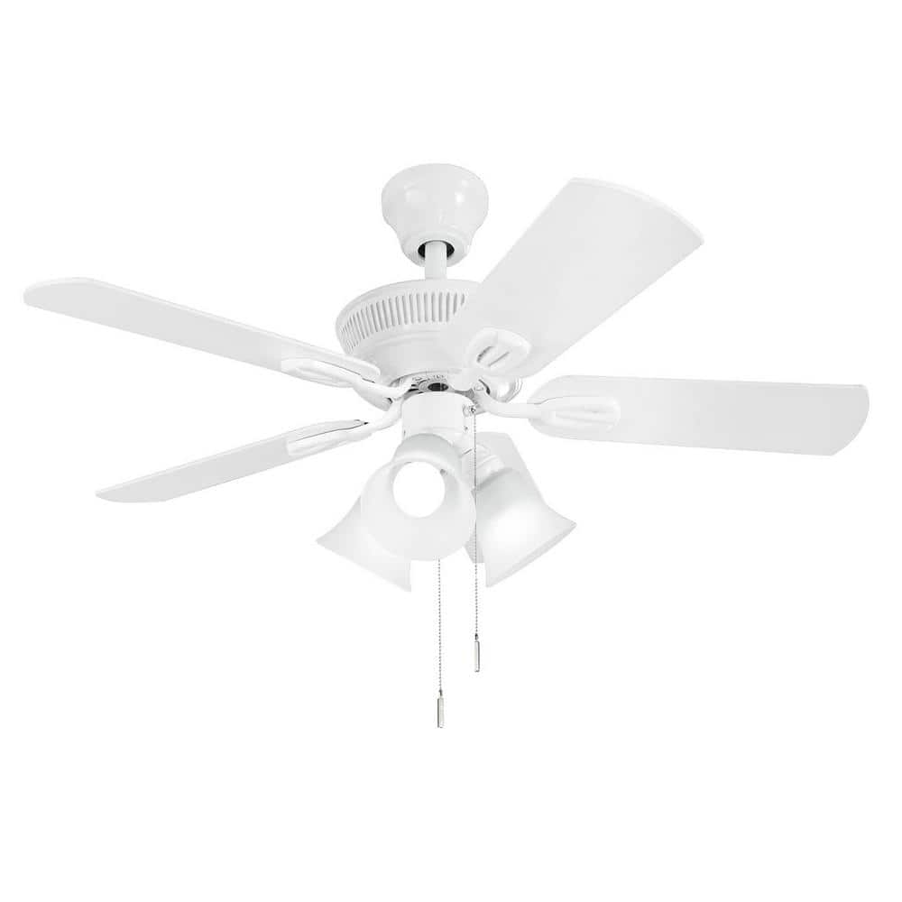UPC 840059616087 product image for Glendale III 42 in. LED Indoor White Ceiling Fan with Light and Pull Chains Incl | upcitemdb.com