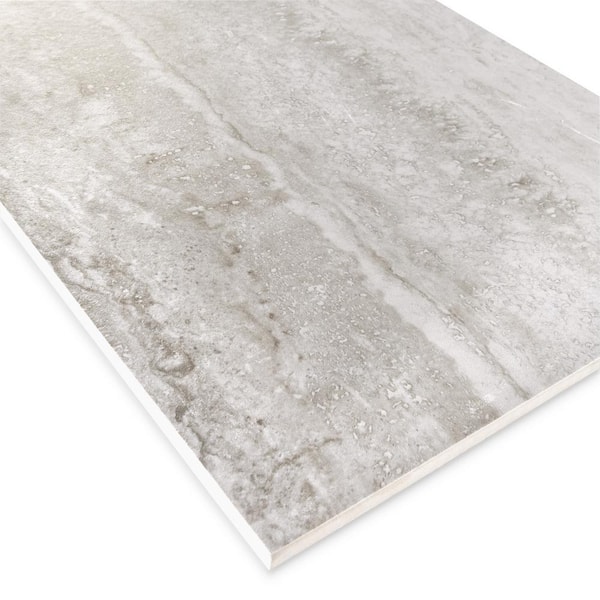 Tufo 12 in. x 24 in. White Matte Porcelain Wall and Floor Tile (17.46 sq.ft./case)