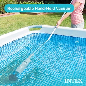 Rechargeable Handheld Above Ground Pool Vacuum Cleaner with 2 Brush Heads