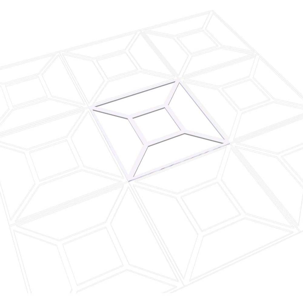 Marion 23'' Unfinished Smooth PVC Fretwork Wall Panel