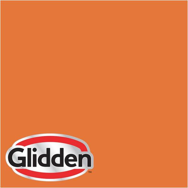 Glidden Premium 1 gal. #HDGO27 Pumpkin Patch Flat Interior Paint with Primer