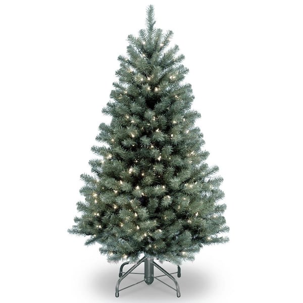 National Tree Company 4.5 ft. North Valley Blue Spruce Artificial Christmas Tree with Clear Lights