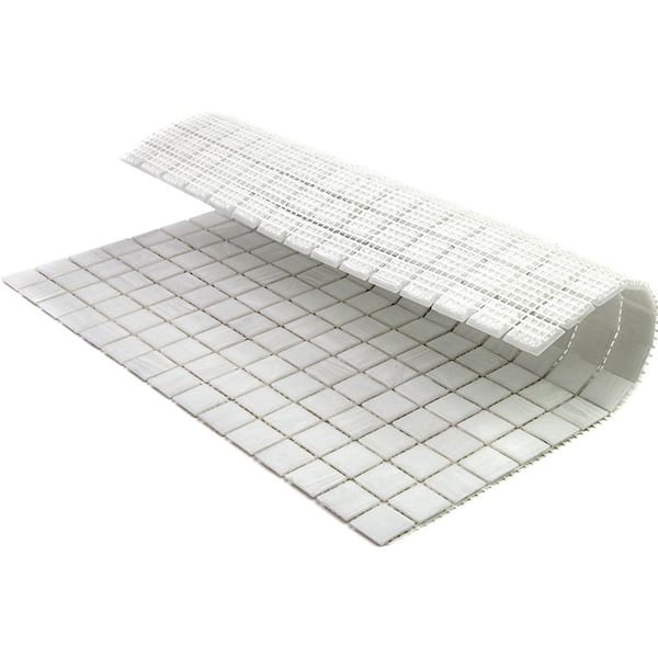 Apollo Tile (Sample) Floor and Wall Tile Mink Gray 4-in x 6-in Glossy Glass Uniform Squares Mosaic Floor and Wall Tile