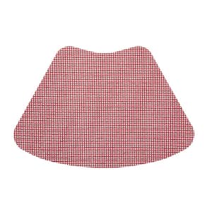 Fishnet 19 in. x 13 in. Brick PVC Covered Jute Wedge Placemat (Set of 6)