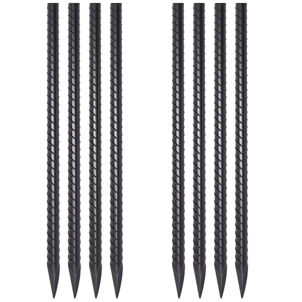 24 in. I Hook Straight Stakes Made of Steel Perfect for Chain Link Fence Outdoor Decorations Canopies (8-Pack) price history on PriceWatchPro