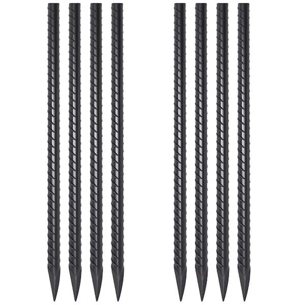 Laybus 24 in. I Hook Straight Stakes Made of Steel Perfect for Chain ...
