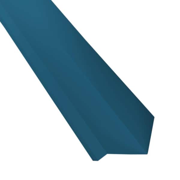 Metal Sales 10 ft. 6 in. Tahoe Blue Steel Universal Sidewall Trim