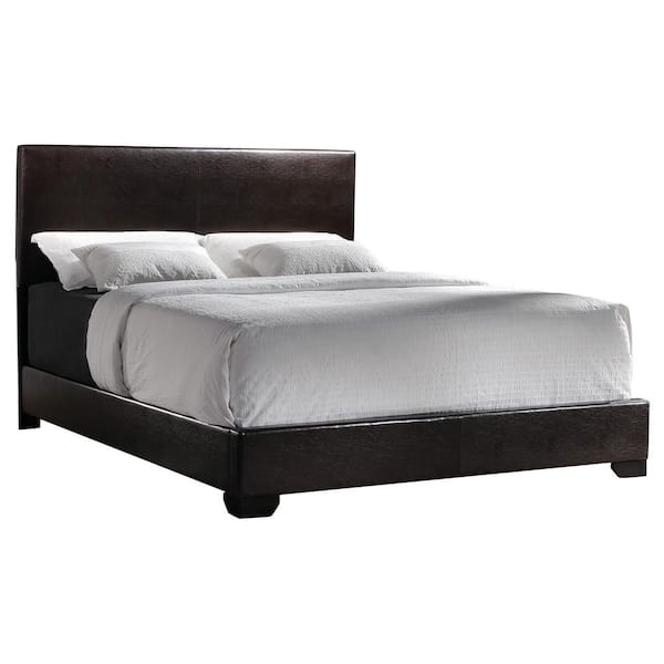 Coaster Dark Brown Conner Full Upholstered Low-Profile Bed