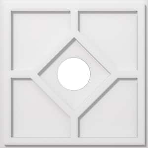 1 in. P X 6-1/4 in. C X 18 in. OD X 4 in. ID Embry Architectural Grade PVC Contemporary Ceiling Medallion