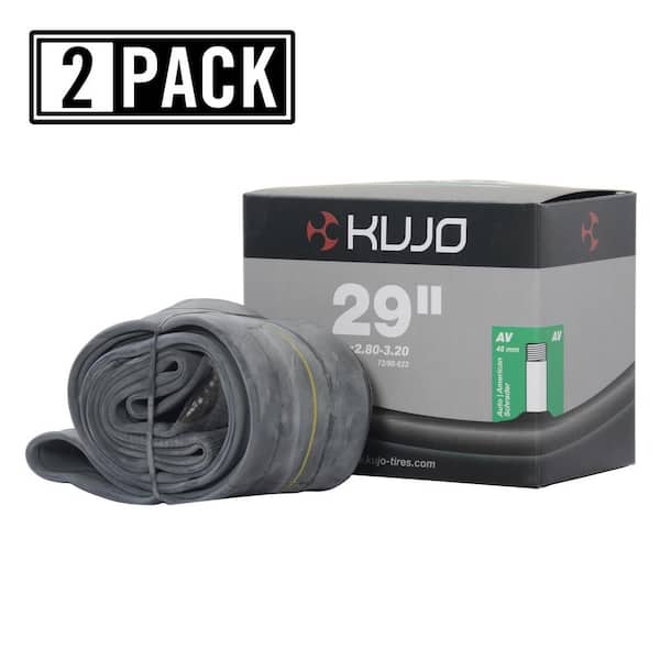 Kujo 29 in. x 2.8 in. - 3.20 in. Schrader (American) 48 mm Bicycle Tube (2-Pack)