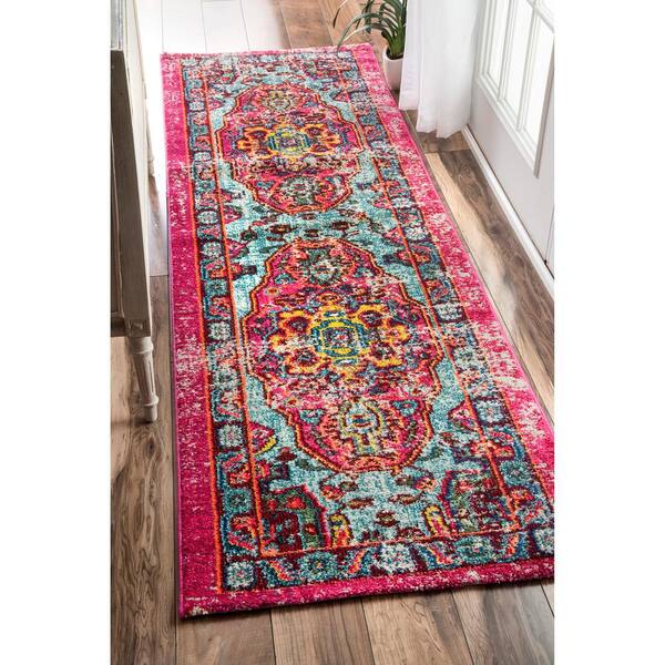 Corbett Vintage Boho Multi 2 ft. 6 in. x 10 ft. Indoor Runner Rug