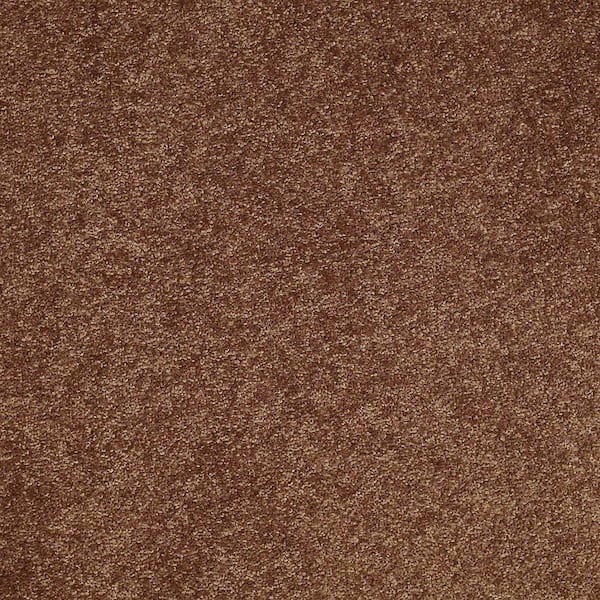 Brave Soul I - Satchel - Orange 15 ft. 34.7 oz. Polyester Texture Installed Carpet