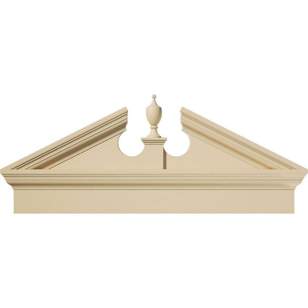 38-in W x 16-3/8-in H x 2-3/4-in P (Pitch 6/12) Acorn Signature Urethane Combination Pediment (Acorn Ships Unattached in price history on PriceWatchPro