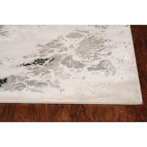 Clara Silver 5 ft. x 8 ft. Ombre Glam Area Rug
