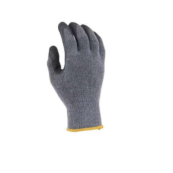 Men's Coated Grip Work Gloves with Latex Coating, Medium (Wells