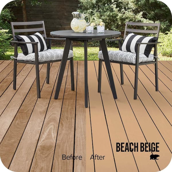 5 gal. #SC-127 Beach Beige Solid Color Waterproofing Exterior Wood Stain