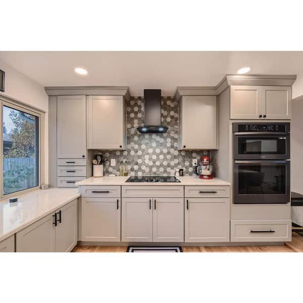 Cottage 14.5 in. W x 0.75 in. D x 14.5 in. H in Sterling Cabinet Door Sample