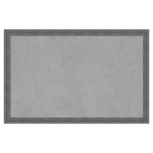 Dixie Grey Rustic 34 in. x 22 in. Framed Magnetic Board