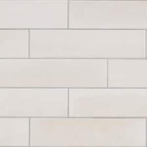 LuxeCraft Arteko Antique White 3 in. x 12 in. Glazed Ceramic Wall Tile (12 sq. ft./Case)