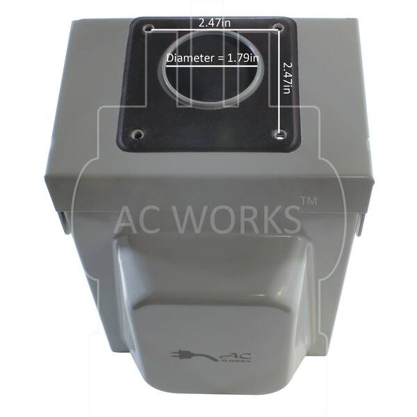 AC Works L6-30 30 Amp 250-Volt 3-Prong Locking Heavy-Duty Industrial Inlet Box