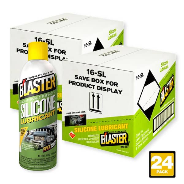 Blaster 11 oz. Industrial Strength Silicone Lubricant Spray (Pack of 12)  16-SL - The Home Depot