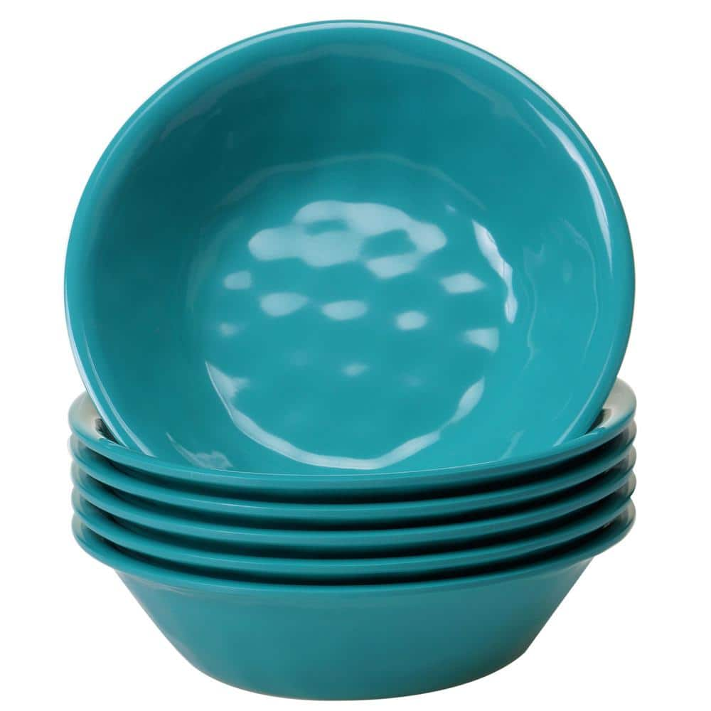 Certified International 6-Piece Teal Bowl Set