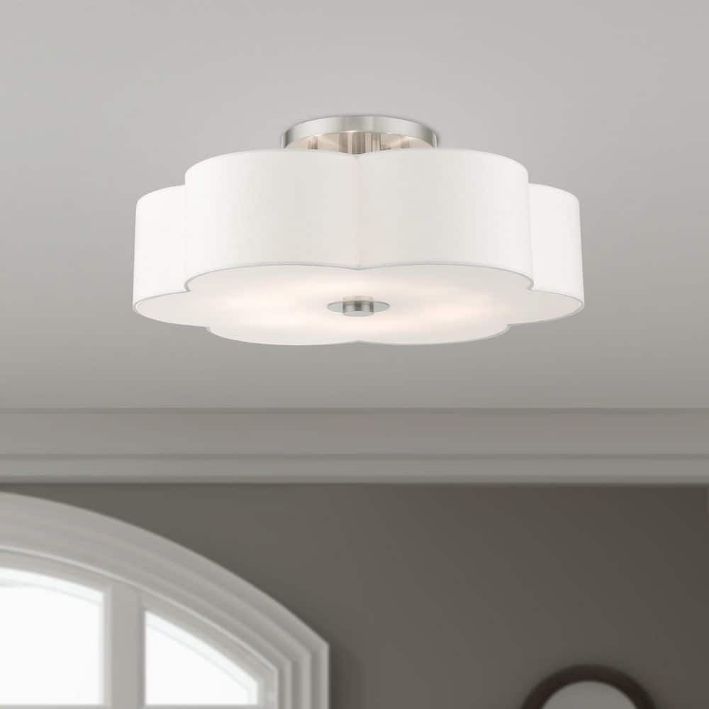 Centerbridge 6-Light Brushed Nickel Semi Flush Mount price history on PriceWatchPro