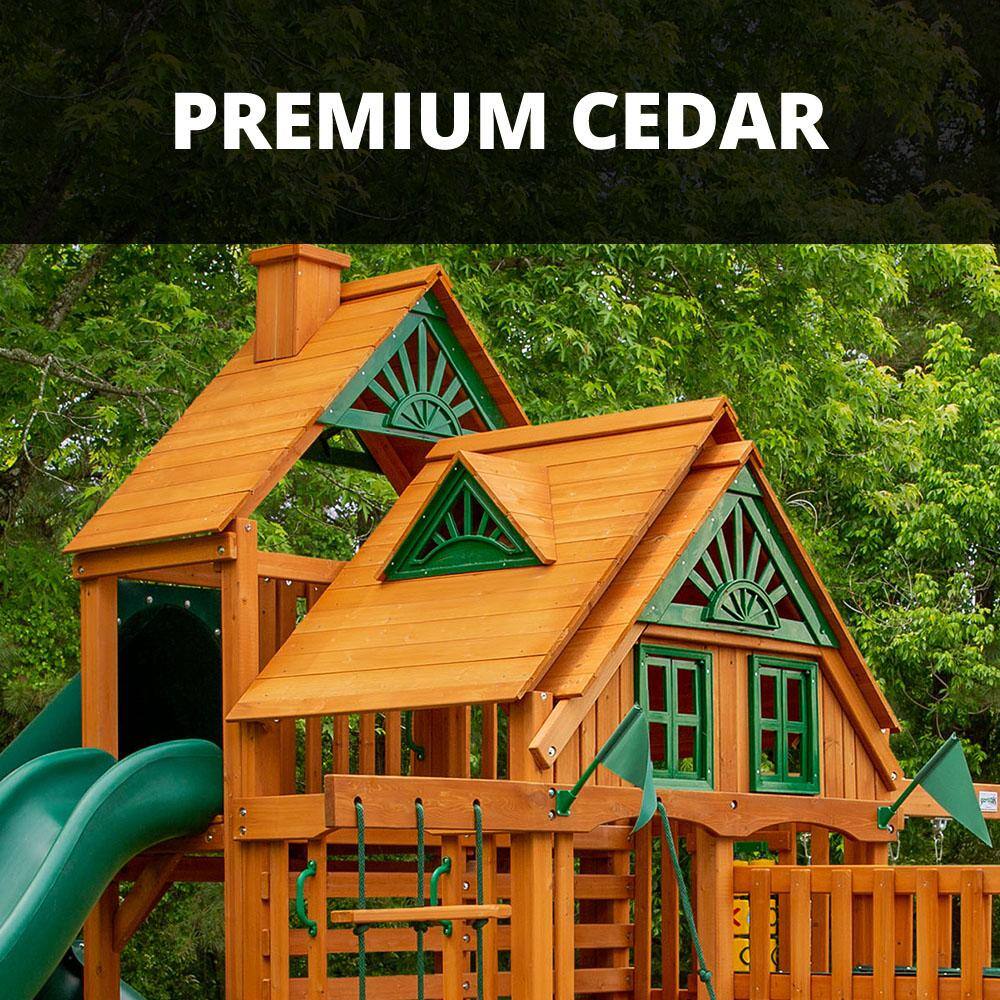 Gorilla Playsets Cedar Wood Treasure Trove II Swing Set