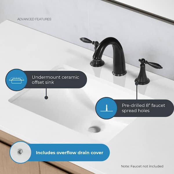 OVE Decors Dain 48 in. Single Sink Freestanding Sahara Birch Bath