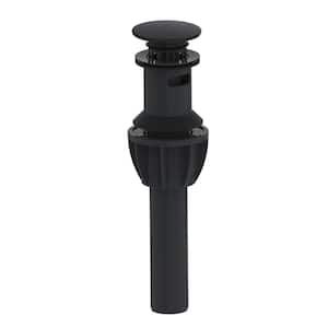 Matte Black Easy Clean ABS Pop-Up Drain with Drain Safeguard