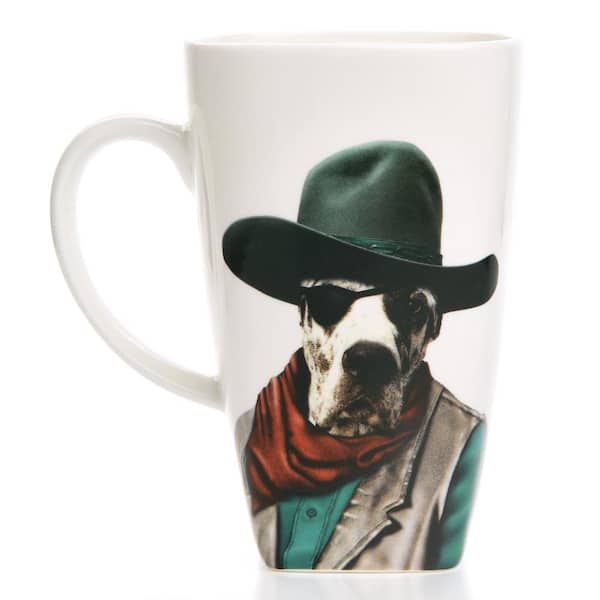 Pets Rock 20 oz. "Cowboy" Collectible Fine Bone China Mug