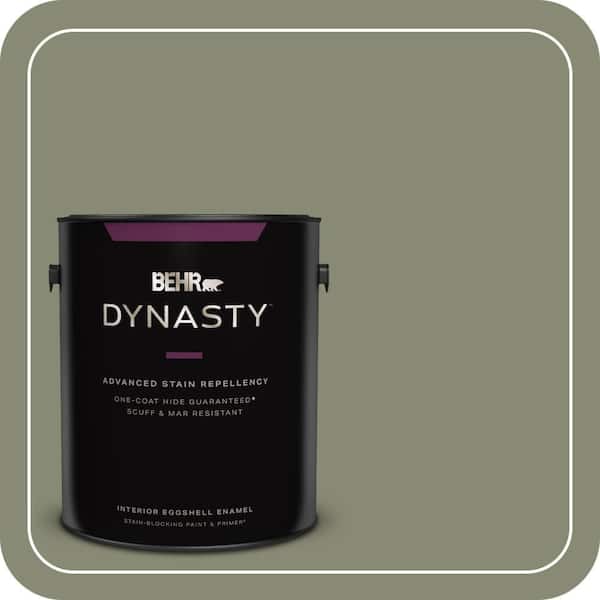 BEHR DYNASTY 1 gal. #PPU10-17 Aloe Thorn Eggshell Enamel Interior Stain-Blocking Paint & Primer